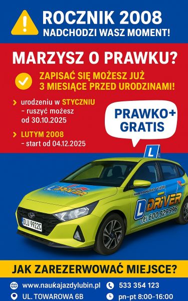  ⚠️ Nie odkładaj marzeń na później - zapisz się na prawo jazdy ⚠️