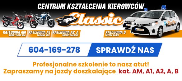 CLASSIC Centrum Kształcenia Kierowców Jacek Janus – reklama