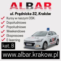 Ośrodek Szkolenia kierowców  ALBAR – reklama