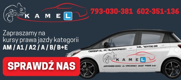 Nauka Jazdy KAMEL Jolanta Paszyna – reklama