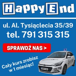 HAPPY END - PRAWDOPODOBNIE NAJLEPSZA SZKOŁA JAZDY – reklama