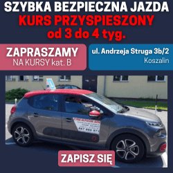SZYBKA BEZPIECZNA JAZDA – reklama