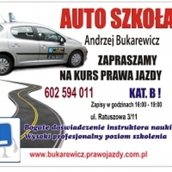 Auto Szkoła Andrzej Bukarewicz – reklama