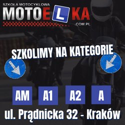 Szkoła Motocyklowa MOTOELKA – reklama