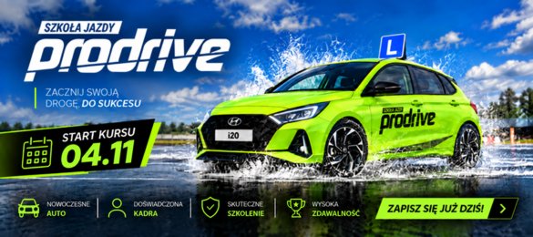 Szkoła Jazdy Prodrive – reklama