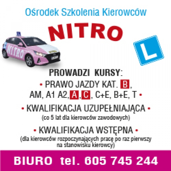 NITRO Kat. A, B, B+E, AM, A1, A2, C, C+E — zdjęcie 16