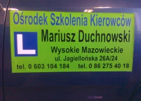 Ośrodek Szkolenia Kierowców Mariusz Duchnowski — zdjęcie 3