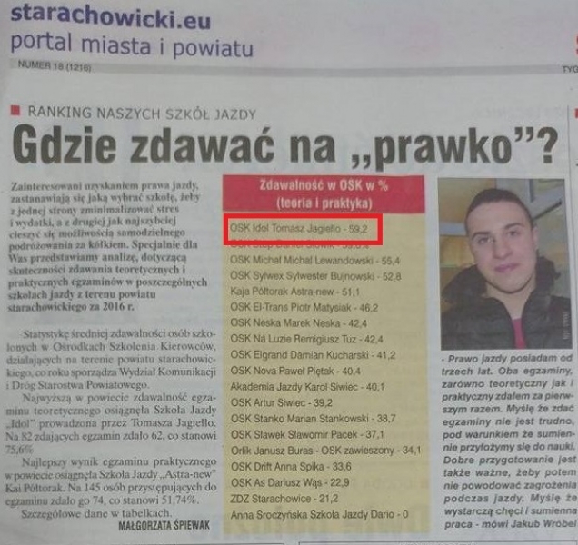 IDOL-Szkoła Jazdy Tomasz Jagiełło — zdjęcie 8