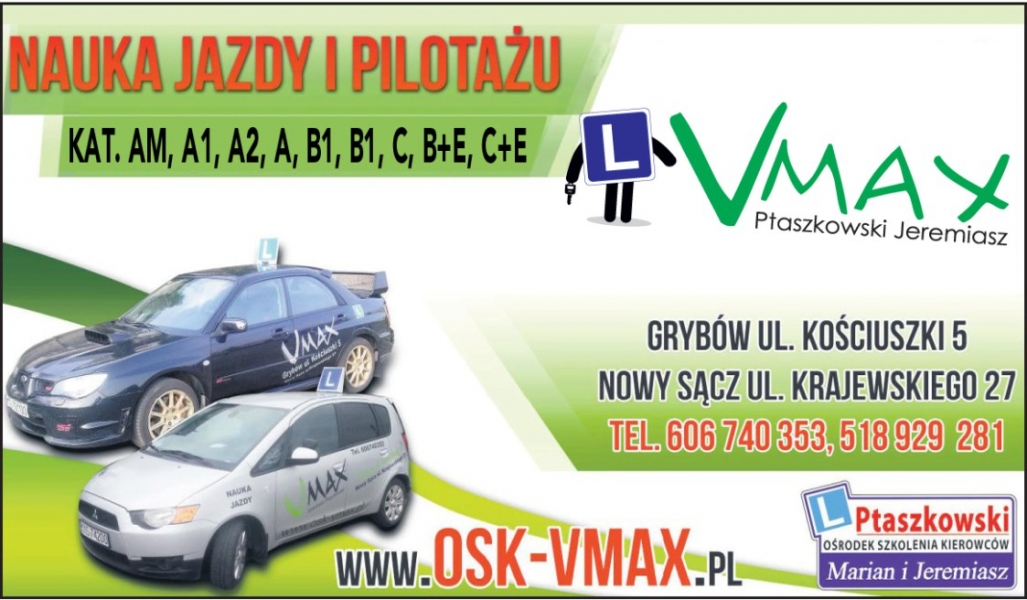Nauka Jazdy i Pilotażu VMAX Ptaszkowski Jeremiasz — zdjęcie 1