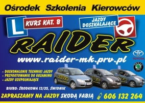RAIDER. Ośrodek szkolenia kierowców — zdjęcie 1
